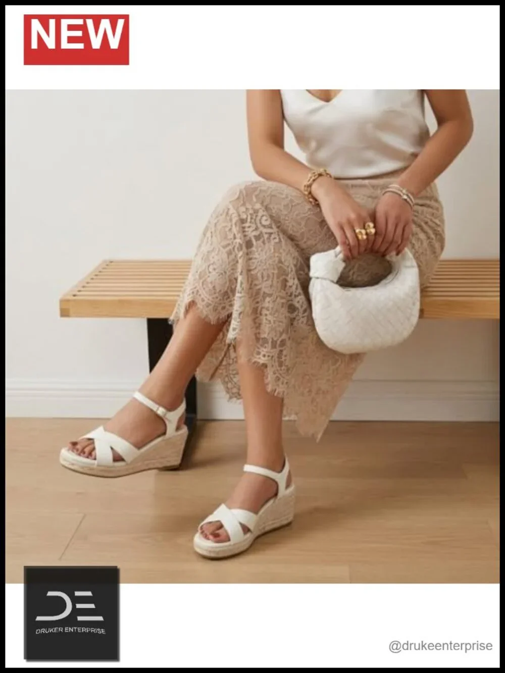 Faux Leather Espadrille Wedge Sandals with Adjustable Ankle Strap